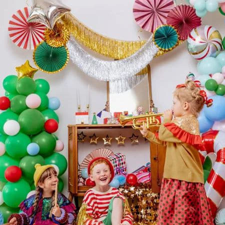 Silver Tinsel Fringe Garland I Christmas Party Decorations I My Dream Party Shop UK