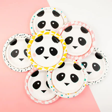 Small Panda Party Plates I Panda Party Tableware I My Dream Party Shop UK