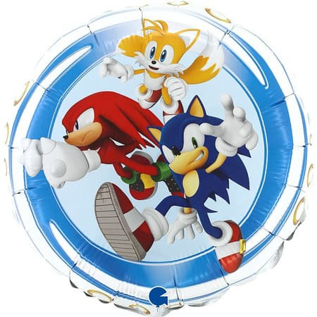 Sonic The Hedgehog Round Balloon I Sonic Party Balloons I My Dream Party Shop UK