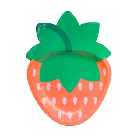 Strawberry Shapes Party Plates I Berry 1st Party Supplies I My Dream Party Shop UK