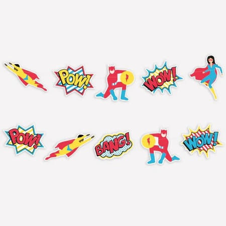 Superhero Party Garland I Superhero Party Decorations I My Dream Party Shop UK