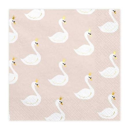 Princess Swan Party Napkins I Princess Party Decorations I My Dream Party Shop UK