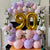 Lilac and Pink Tabletop Standing 90th Birthday Balloon Hoop I My Dream Party Shop Ruislip