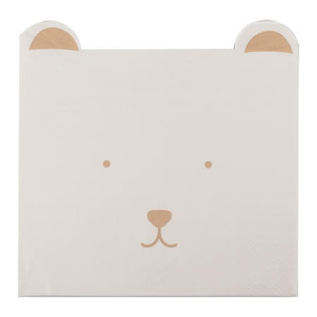 Teddy Bear Face Party Napkins I Teddy Bear Party Supplies I My Dream Party Shop UK