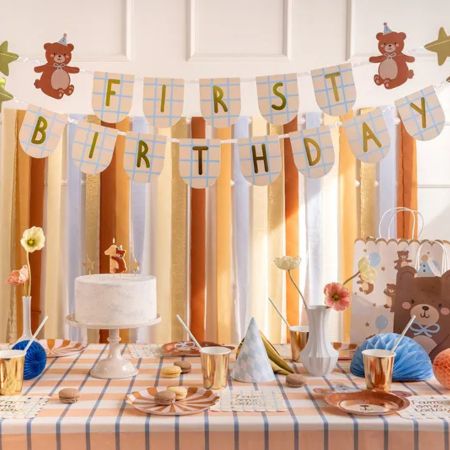 Teddy Bear Themed First Birthday Garland I Teddy Bear Party Decorations I My Dream Party Shop UK