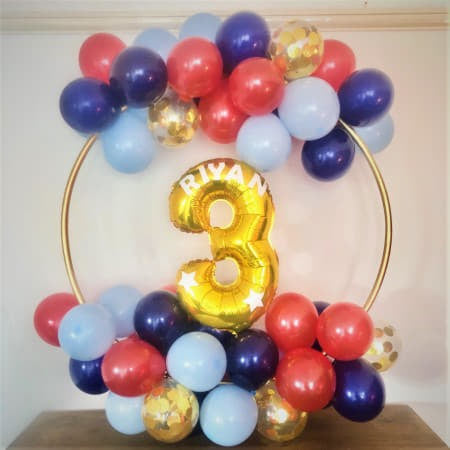 Thomas The Tank Engine Gold Balloon Hoop I Balloon Decorations I My Dream Party Shop Ruislip