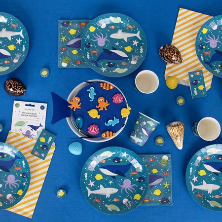 Marine Animals Party Plates I Under the Sea Party Decorations I My Dream Party Shop UK
