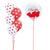 Valentine's Bubble Balloon and 5 Helium Heart Balloons I My Dream Party Shop Ruislip