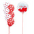 Valentine's Bubble Balloon and 6 Helium Heart Balloons I My Dream Party Shop Ruislip