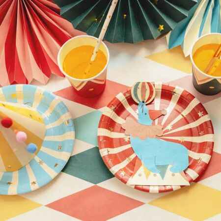 Vintage Circus Party Plates I Circus Party Decorations I My Dream Party Shop UK