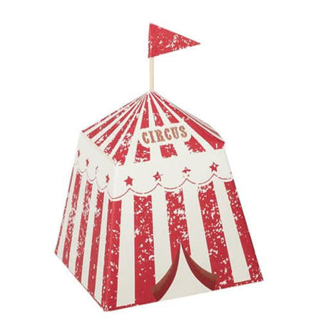 Vintage Circus Tent Favour Boxes I Circus Party Supplies I My Dream Party Shop UK
