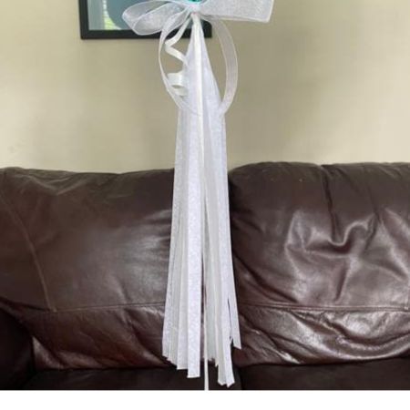 White Tassel Decoration on Helium Balloons I My Dream Party Shop Ruislip
