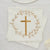 White Napkins with Gold Cross I Christening Tableware I My Dream Party Shop UK