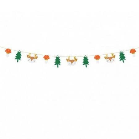Winter Forest Garland I Woodland Animals Party Decorations I My Dream Party Shop U