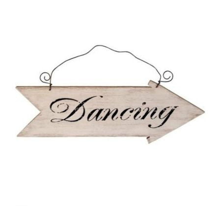 Rustic Wooden Dancing Sign I Wedding Decorations I My Dream Party Shop UK