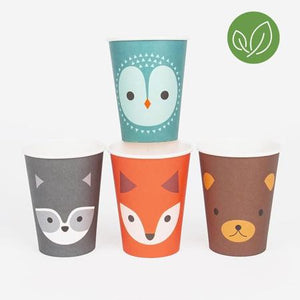 Woodland Animals Party Cups I Woodland Party Supplies I My Dream Party Shop UK