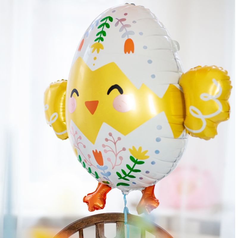Cute Yellow Hatching Chick Foil Balloon I Easter Party Supplies I My Dream Party Shop UK