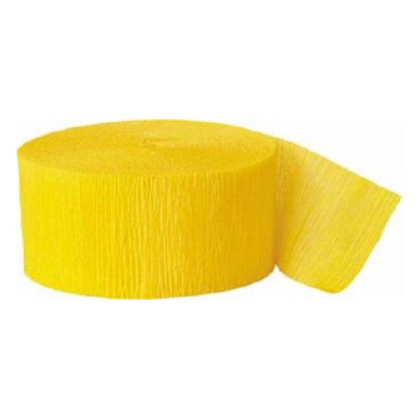 Yellow Crepe Streamer I Yellow Party Decorations I My Dream Party Shop UK