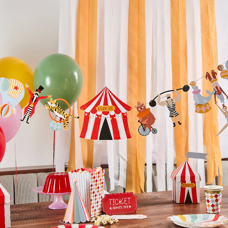 Circus Performers Party Garland I Circus Party Decorations I My Dream Party Shop UK