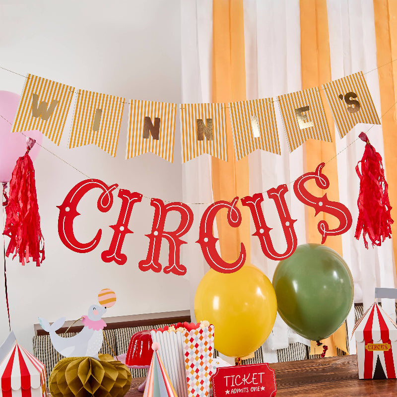 Customisable Circus Party Garland I Circus Party Decorations I My Dream Party Shop UK