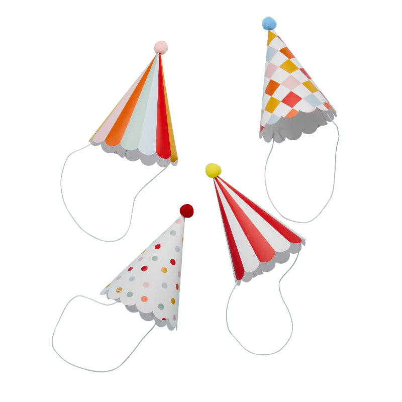 Colourful Paper Circus Party Hats I Circus Party Decorations I My Dream Party Shop UK