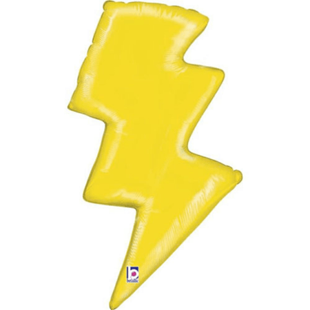 Yellow Lightening Bolt Superhero Balloon I Superhero Party Decorations I My Dream Party Shop UK