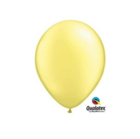 Lemon Chiffon Pearl 11 Inch Balloons I Plain Latex Balloons I My Dream Party Shop I UK