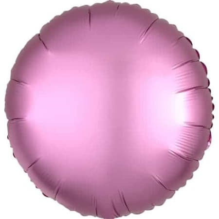 Flamingo Pink Satin Luxe Round Foil Balloon I Foil Balloons I My Dream Party Shop UK