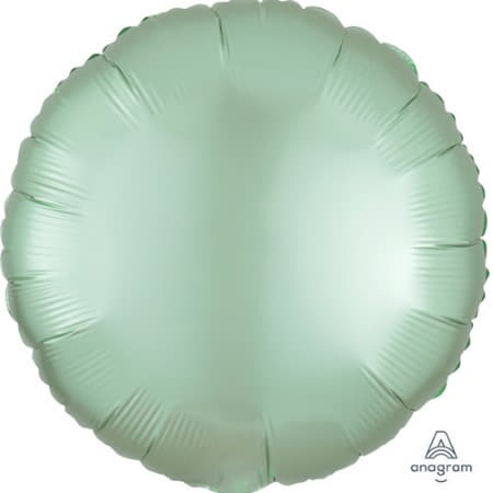 Satin Luxe Pastel Mint Green Round Foil Balloon I Modern Party Balloons I My Dream Party Shop UK