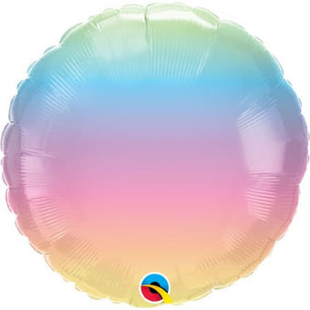 Round Pastel Ombre Foil Balloon I Pastel Party Decorations I My Dream Party Shop UK