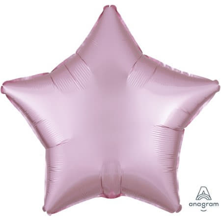 Satin Luxe Pastel Pink Star Foil Balloon I Modern Party Balloons I My Dream Party Shop UK