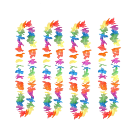 Hawaiian Neon Lei Flower Garlands I Hawaiian Summer Party Decorations I My Dream Party Shop