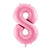 Gigantic Pale Pink Foil Number Eight Balloon 34 Inches I Milestone Birthdays I My Dream Party Shop 