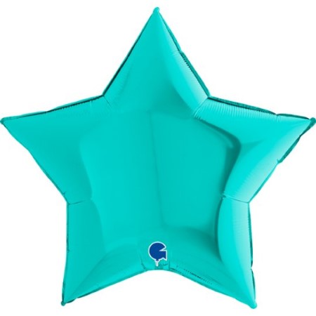 Giant Tiffany Blue Star Foil Balloon I Giant Balloons I My Dream Party Shop