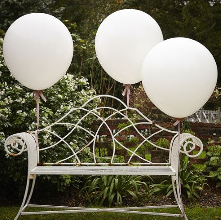 Giant White Latex 36 Inch Balloon I Stunning Wedding or Party Balloons I My Dream Party Shop I UK
