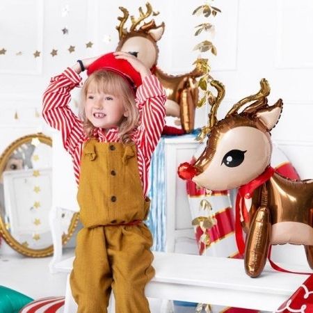 Standing Reindeer Foil Balloon I Christmas Party Balloons I My Dream Party Shop