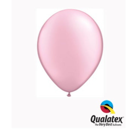 Pearl Pink 5 Inch Balloons by Qualatex I Plain Latex Party Balloons I UK