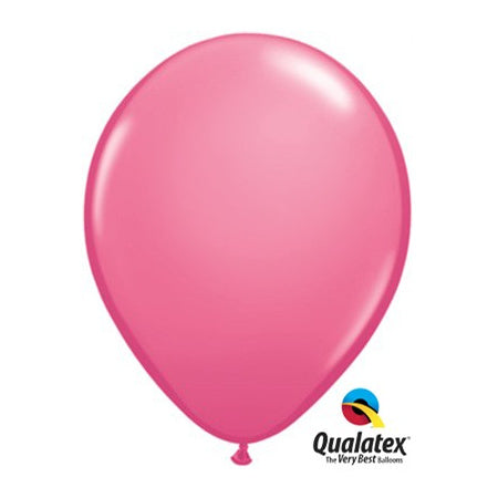 Rose Pink 5 Inch Balloons by Qualatex I Plain Latex Party Balloons I UK