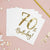 White and Gold 70th Birthday Napkins I 70th Birthday Party Supplies I My Dream Party Shop UK
