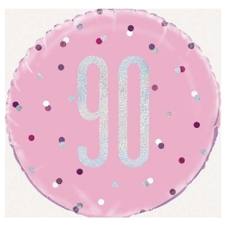 Pink Glitz Age 90 Balloon I 90th Birthday Party Supplies I My Dream Party Shop