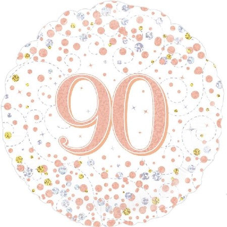 Rose Gold Fizz 90th Birthday Balloon I 90th Birthday Party I My Dream Party Shop