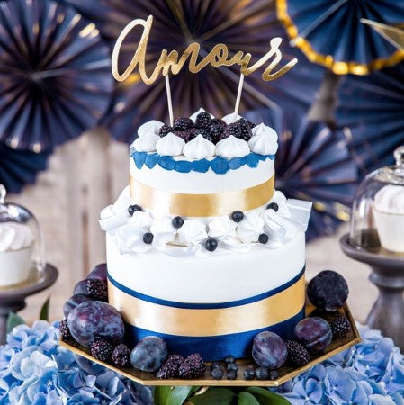 Gold Amour Cake Topper I Candle and Cake Decorations I My Dream Party Shop I UK