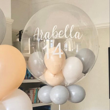 Bespoke Bubble Balloon and Matching Balloon Bouquet I Collection Ruislip I My Dream Party Shop