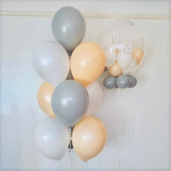 Bespoke Bubble Balloon and Matching Balloon Bouquet I Collection Ruislip I My Dream Party Shop