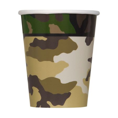 Camouflage Cups I Army Party Supplies I My Dream Party Shop UK