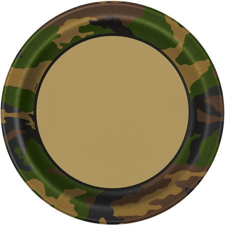 Camouflage Army Plates I Camouflage Party Decorations I My Dream Party Shop UK