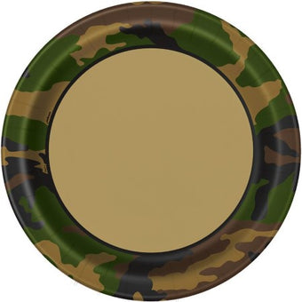 Camouflage Army Plates I Military Party Supplies I My Dream Party Shop UK