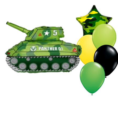 Army Tank Helium Balloons I Collection Ruislip I My Dream Party Shop