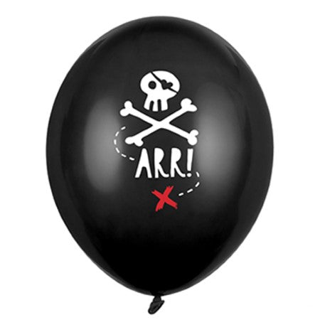 Black Arrr Pirate Balloons I Pirate Party Supplies I My Dream Party Shop UK
