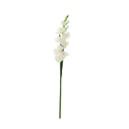 Artificial White Gladioli Flower I Faux Flowers for Weddings I UK